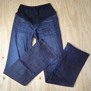 Citizens of Humanity Dark Wash Bootcut Belly Panel Maternity Jeans Women Size 30